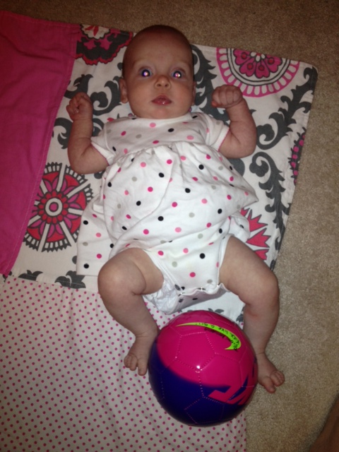 Playing soccer already!